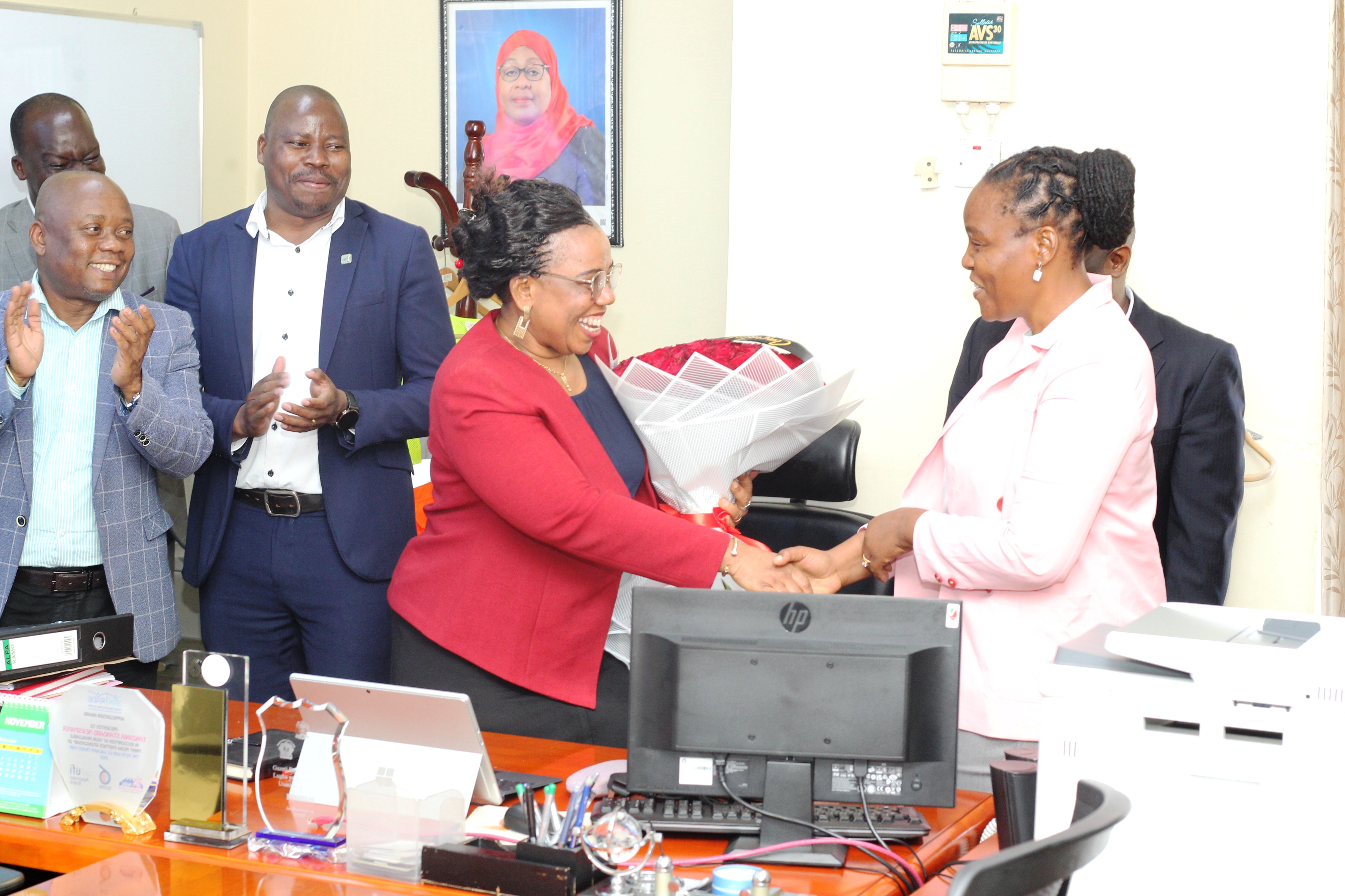 The newly appointed Managing Director of Tanzania Standard Newspapers (Left)